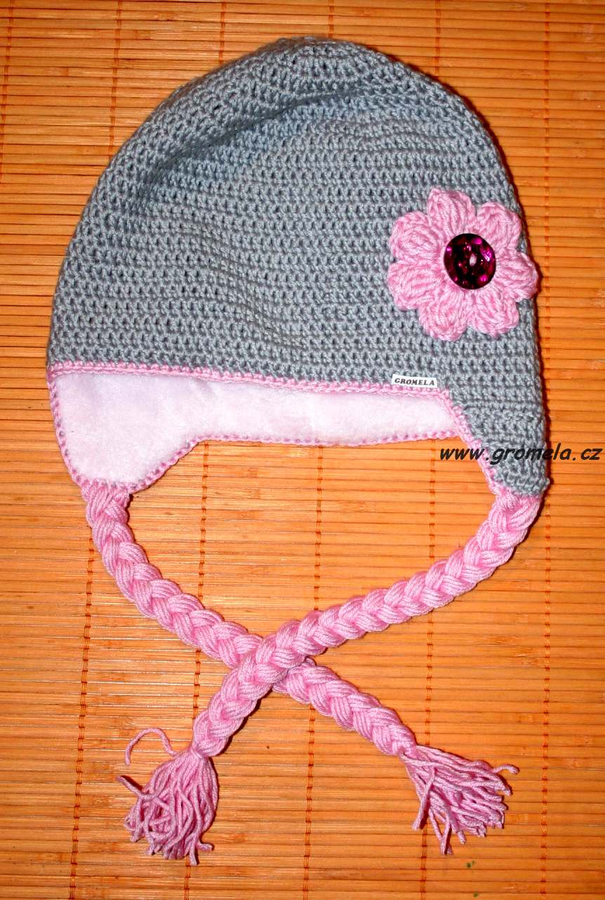 Ušanka podšitá (50% merino, 50% akryl) - cena dle velikosti