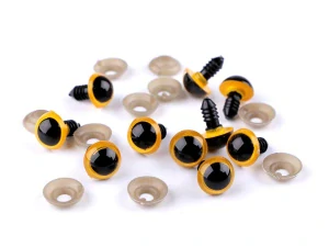 Oko bezpečnostní žluté 14 mm