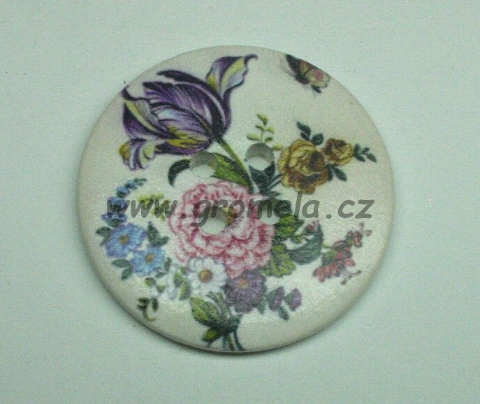 Knoflík dřevěný velký 5 cm