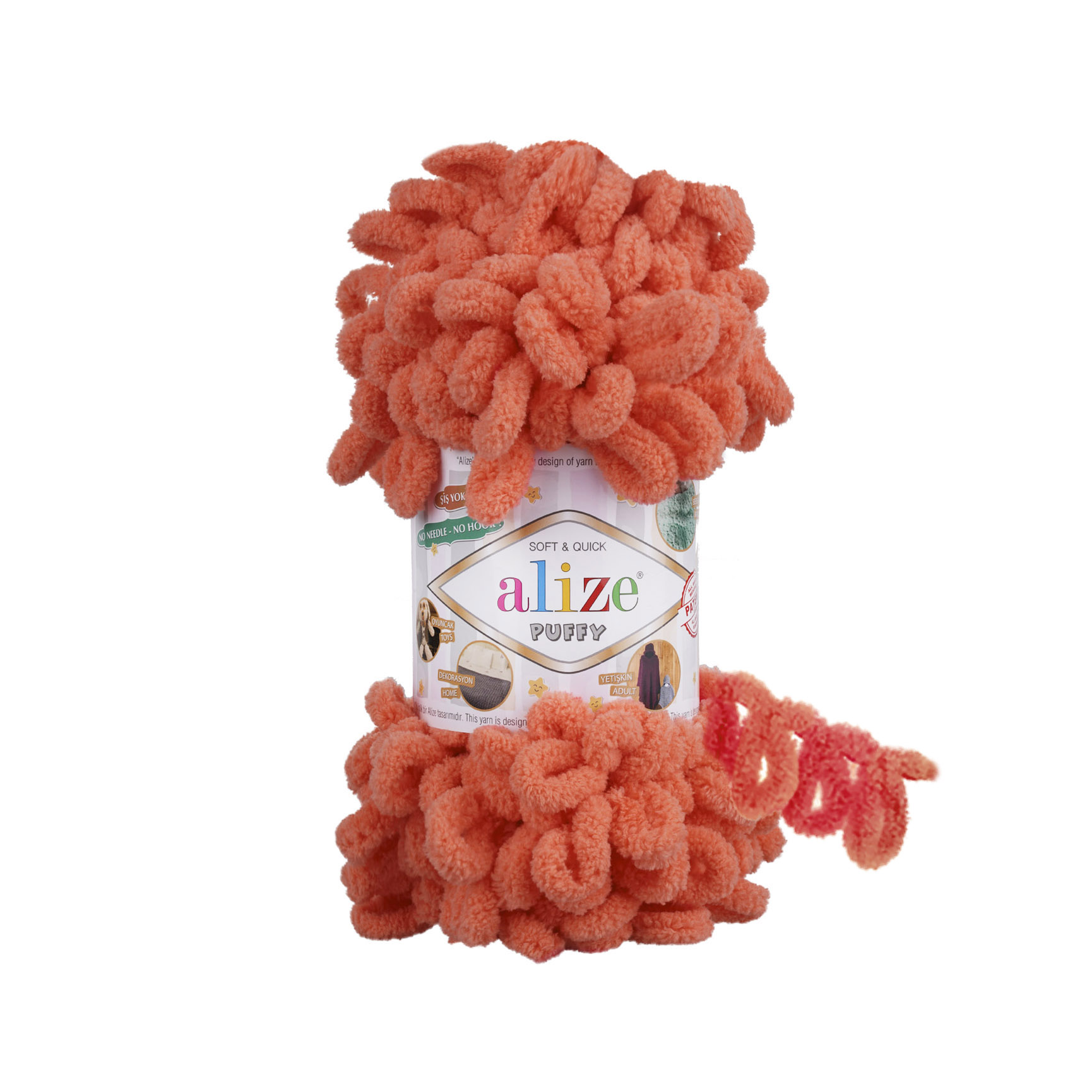 Puffy 619 (korálová)