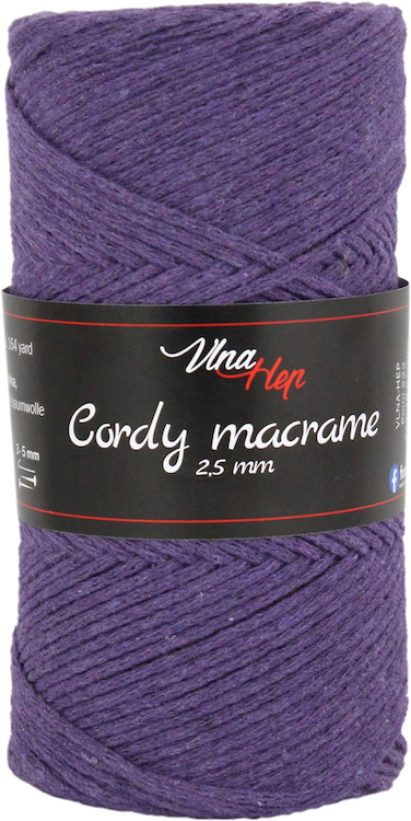 Cordy 2,5 mm macrame 8113 (fialová)