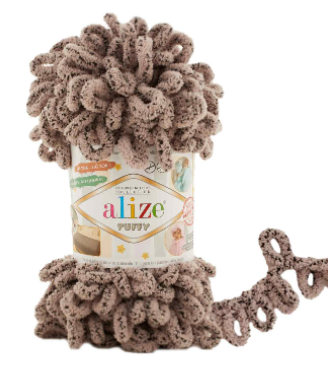 Puffy 673 (hnědá s žíháním)