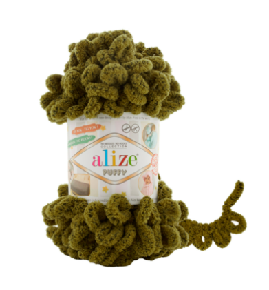 Puffy 719 (olivová s žíháním)