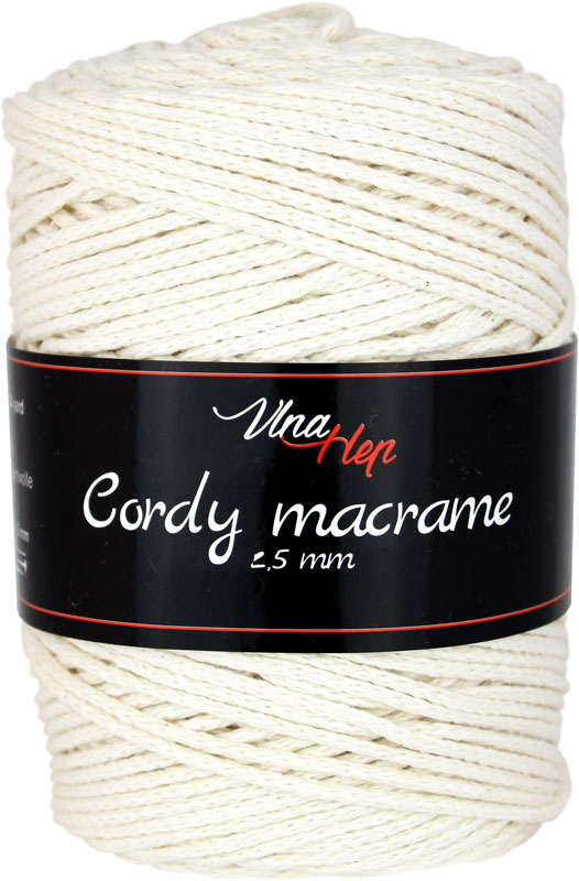 Cordy 2,5 mm macrame 8171 (smetanová)