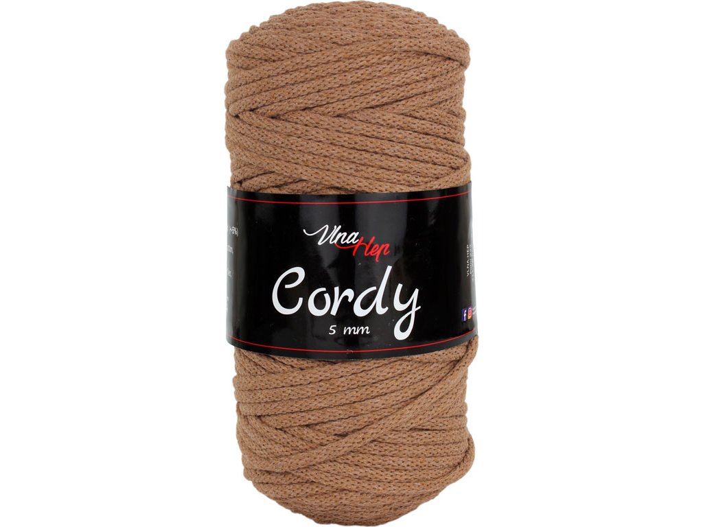 Cordy 5 mm 8218 (hnědá)