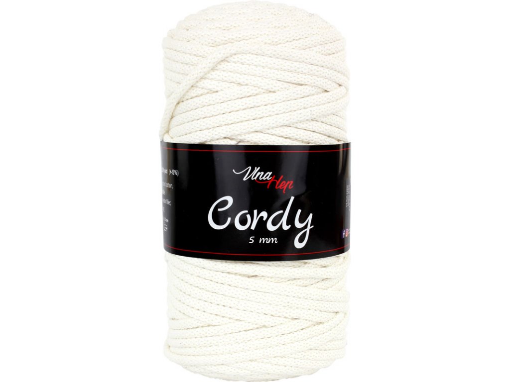 Cordy 5 mm 8171 (smetanová)