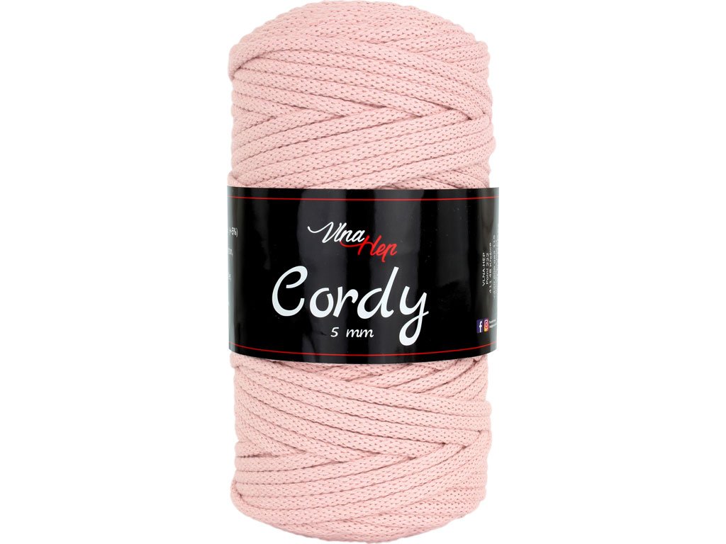 Cordy 5 mm 8424 (starorůžová)