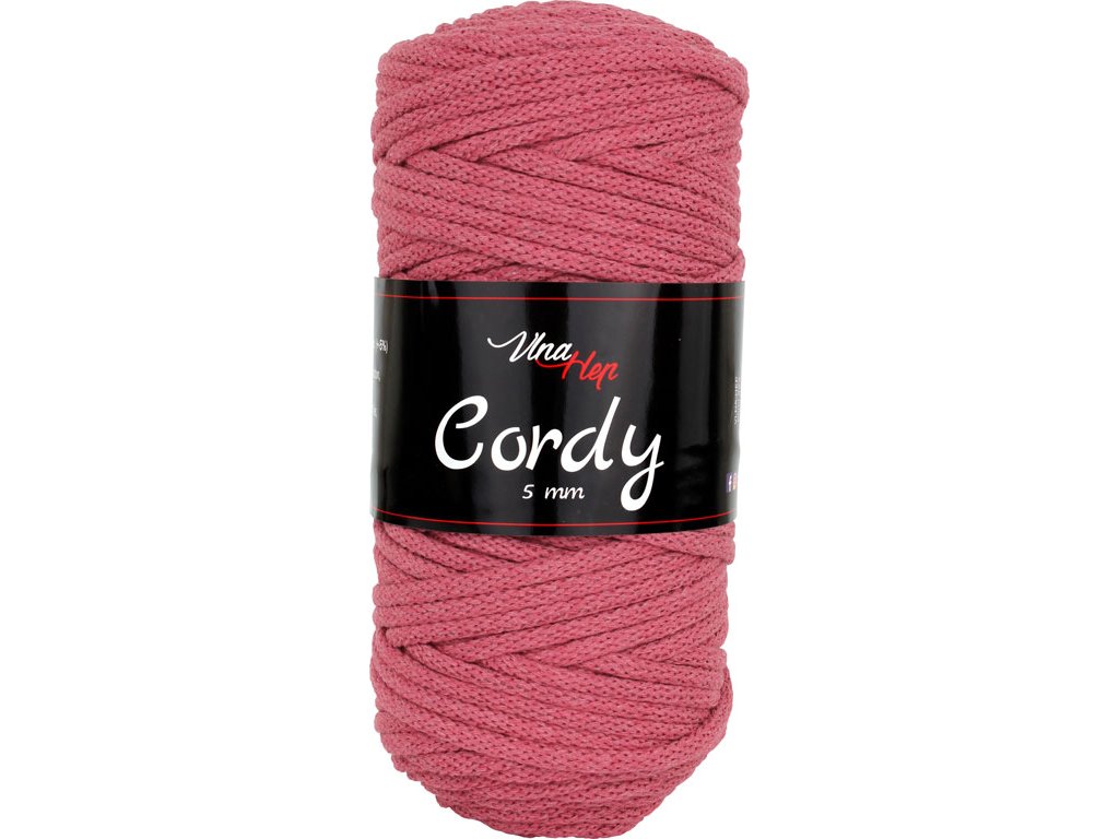 Cordy 5 mm 8423 (starorůžová)