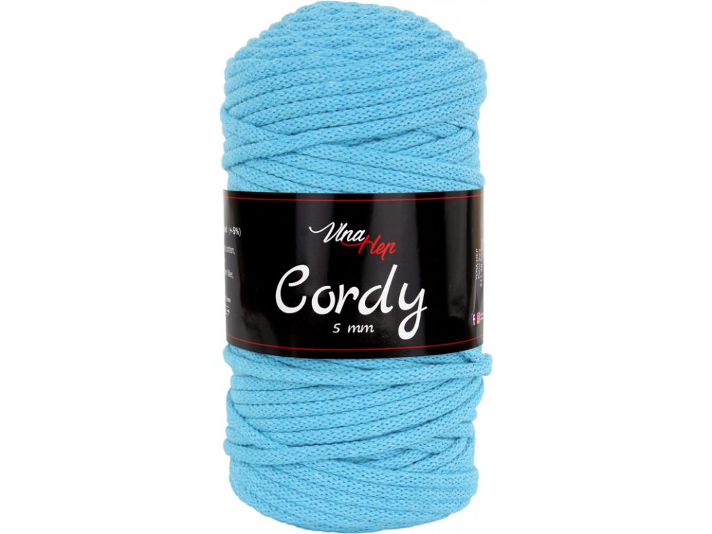 Cordy 5 mm 8123 (sv.tyrkys)