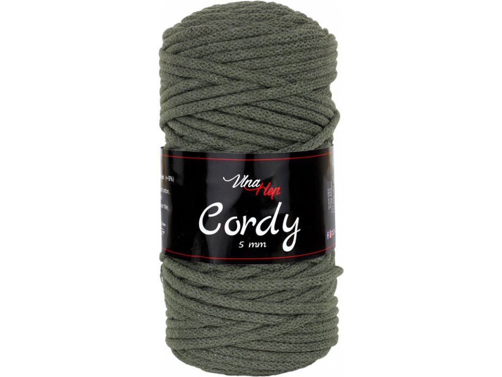 Cordy 5 mm 8164 (olivová)