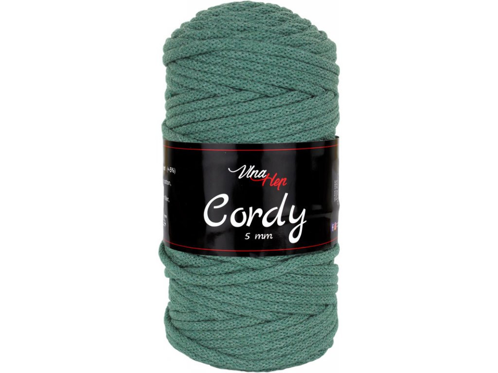 Cordy 5 mm 8426 (zelenošedá)