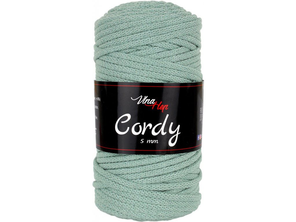 Cordy 5 mm 8421 (šedozelená)