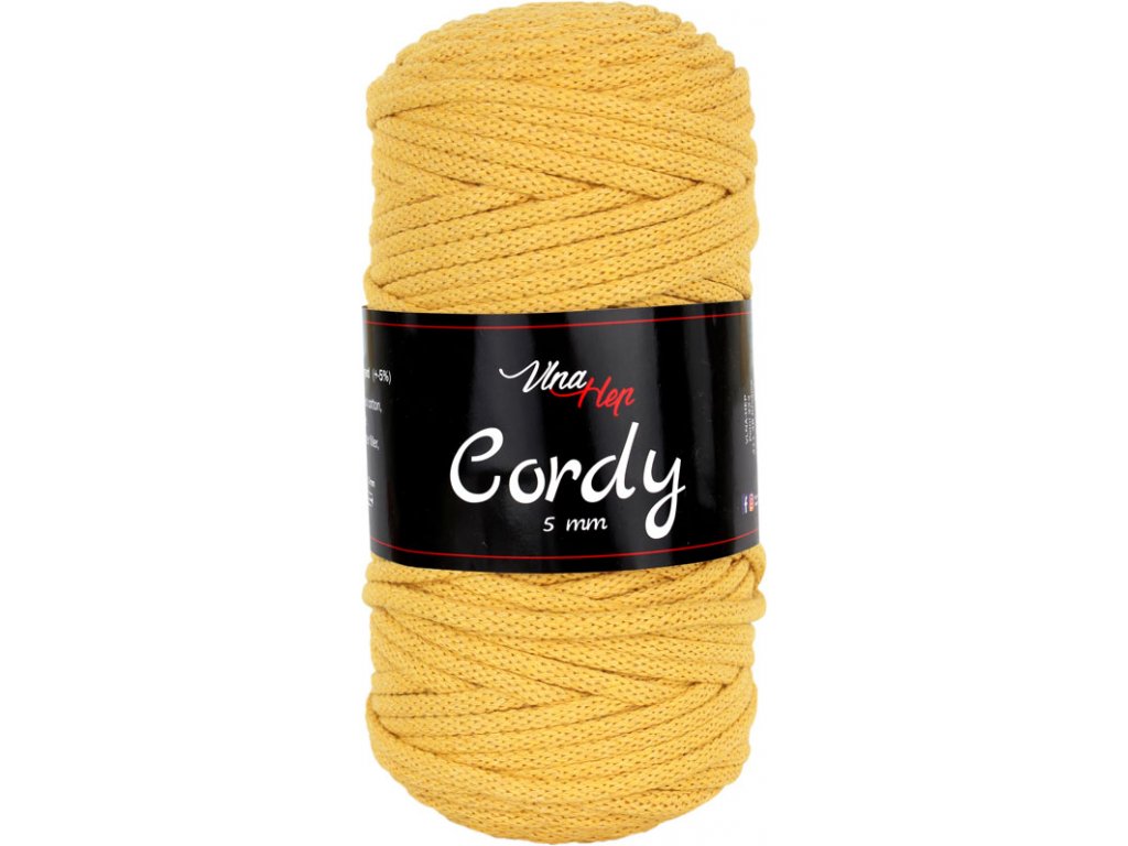 Cordy 5 mm 8190 (hořčicová)