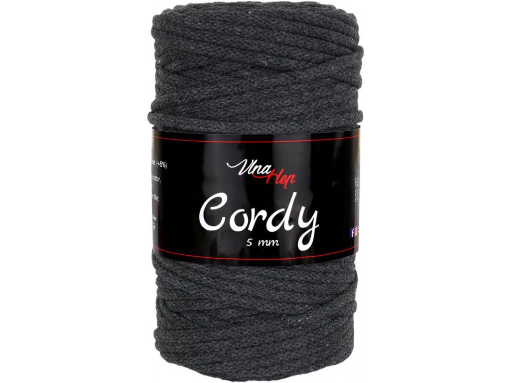 Cordy 5 mm 8236 (tm.šedá)