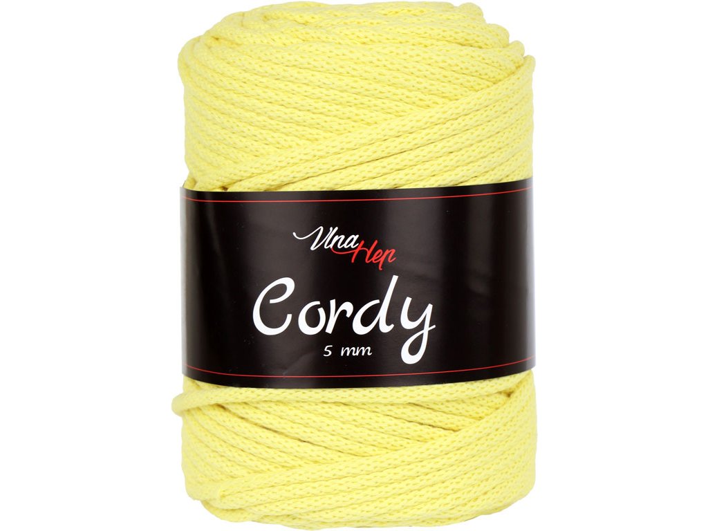 Cordy 5 mm 8184 (sv.žlutá)