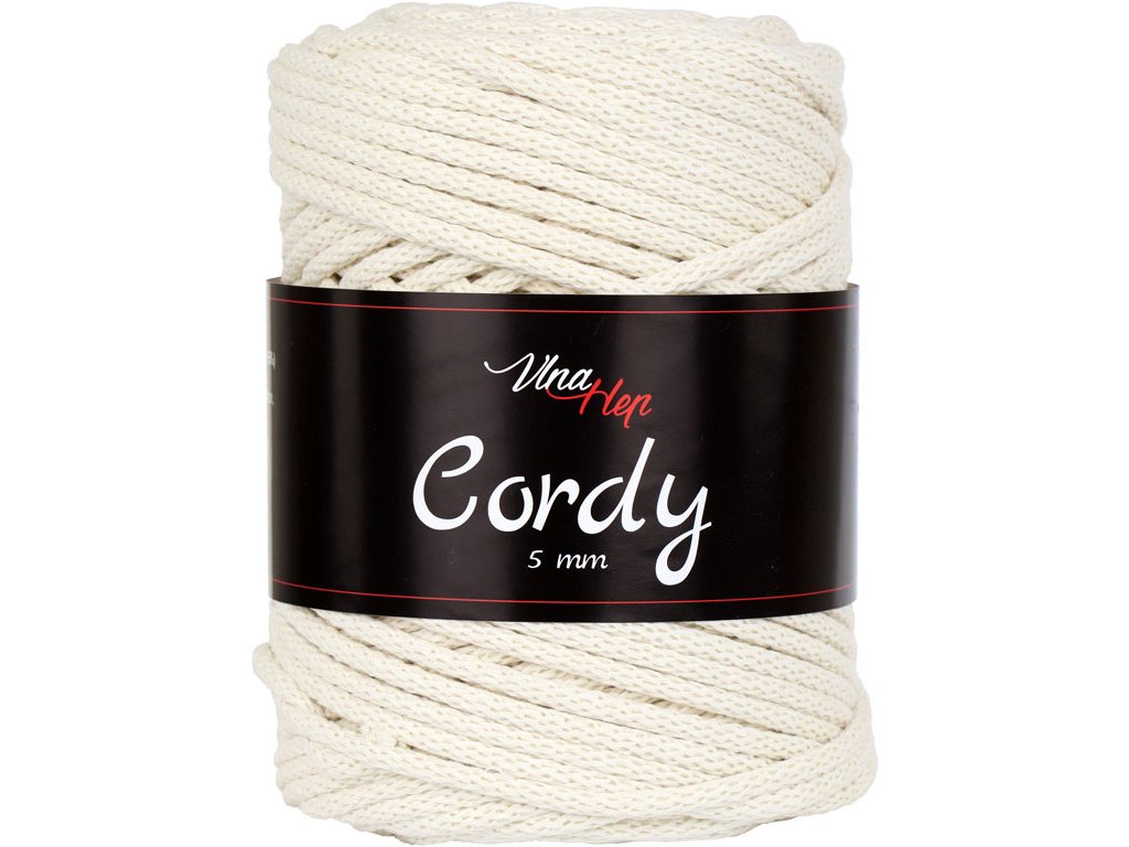 Cordy 5 mm 8173 (smetanová)