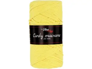 Cordy 2,5 mm macrame 8184 (žlutá)