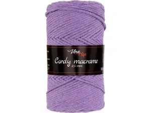 Cordy 2,5 mm macrame 8051 (fialová)