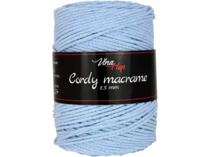 Cordy 2,5 mm macrame 8422 (sv.modrá);