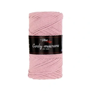 Cordy 2,5 mm macrame 8003 (sv.starorůžová)