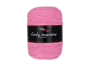 Cordy 2,5 mm macrame 8032 (růžová)