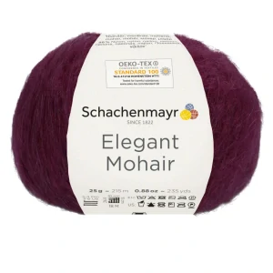 Elegant Mohair 38 (vínová)