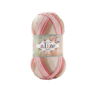 Bella Batik 5970 (meruňková, hnědá, korálová)