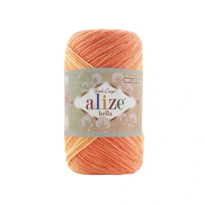 Bella Batik 7687 (béžová, žluté, oranžovočervená)