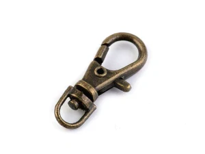 Karabina kovová otočná 4 mm staromosaz