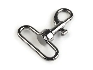 Karabina kovová otočná 32 mm nikl