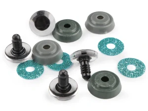 Oko bezpečnostní třpytivé tyrkys 20mm