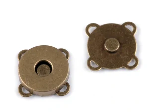 Magnetické zapínání k přišití 18 mm staromosaz