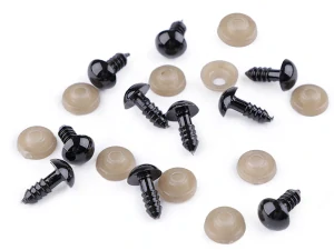 Bezpečnostní oko černé 10 mm