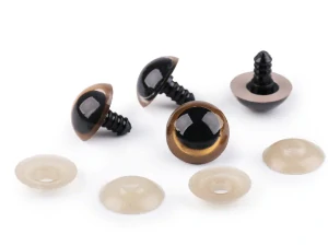 Oči bezpečnostní hnědé 20 mm 