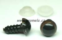 Oči bezpečnostní hnědé 10 mm