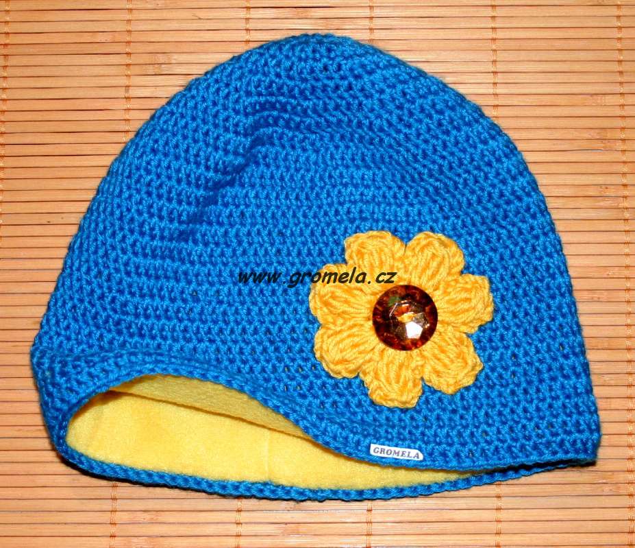 Čepice podšitá (50% merino, 50% akryl) - cena dle velikosti