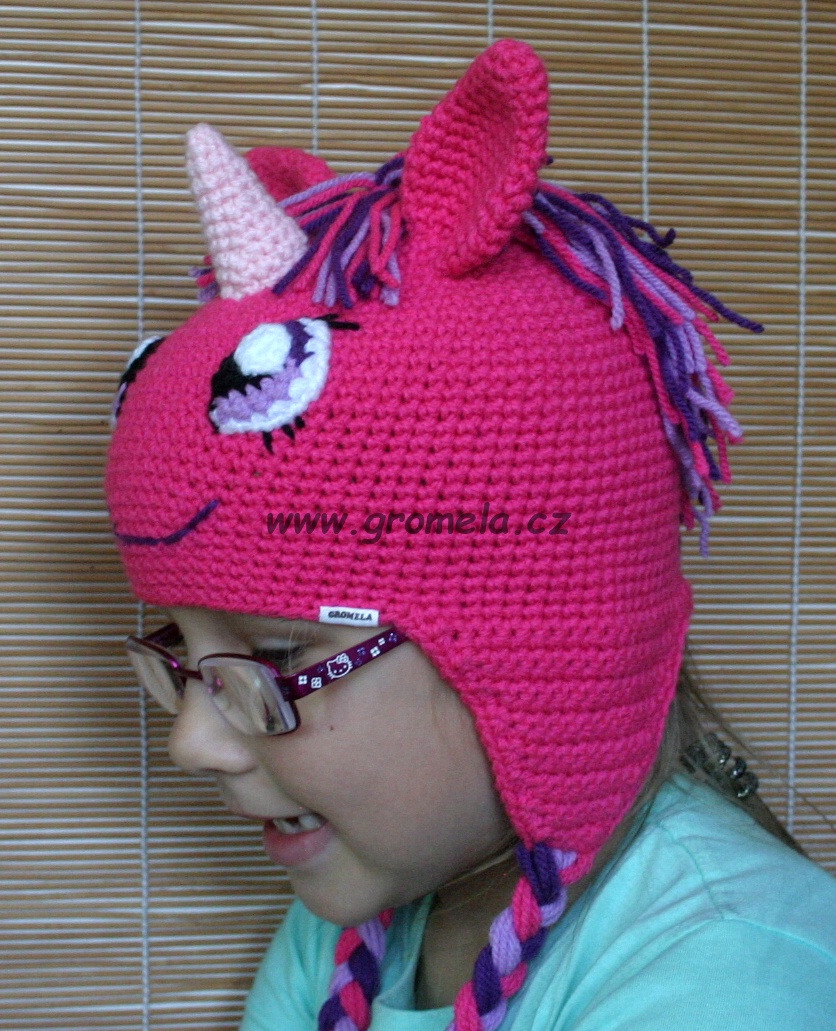 Ušanka jednorožec (cena dle velikosti)